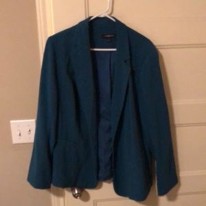 Lane Bryant teal blazer